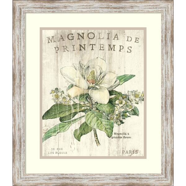 slide 1 of 6, Framed Art Print 'Magnolia de Printemps' by Sue Schlabach 20 x 23-inch