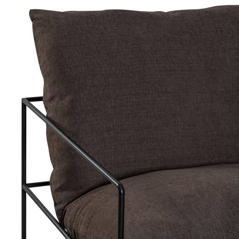 Rogan Modern Industrial Accent Chair