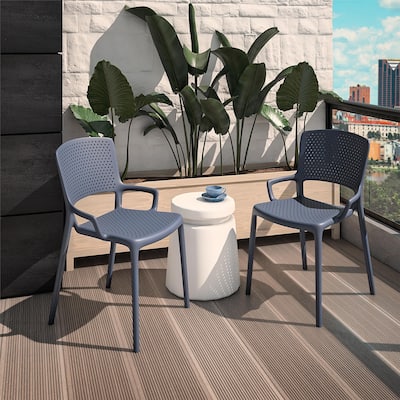 COSCO Resin Stackable Indoor/ Outdoor Chair (Set of 2)