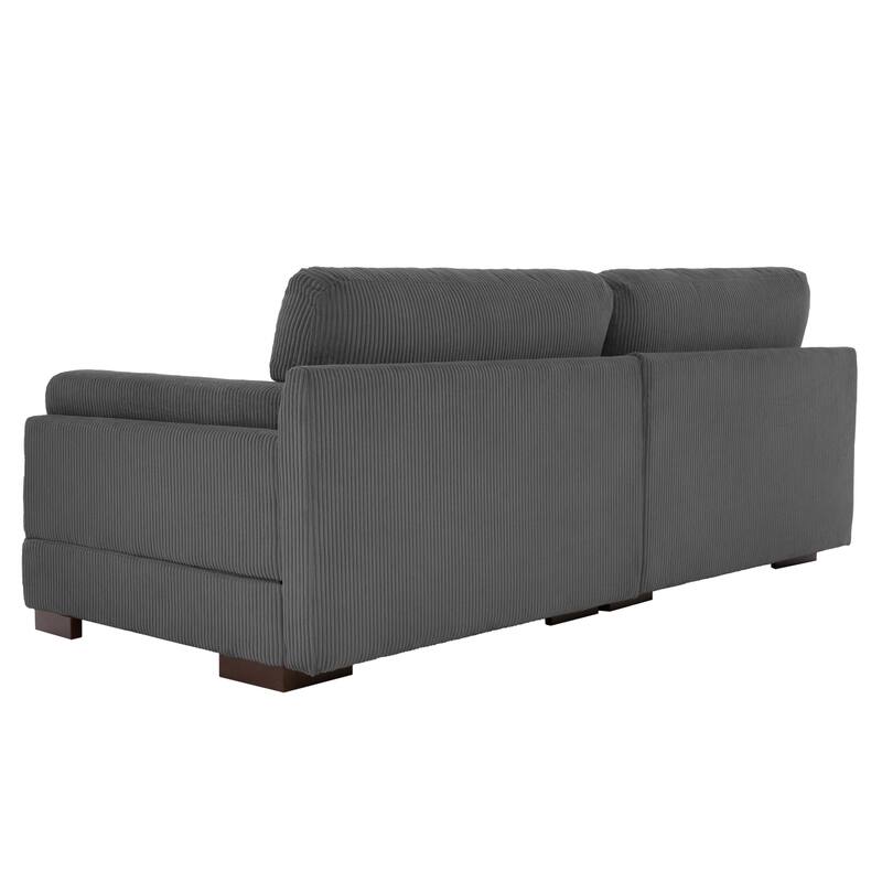 90" Oversized Modular Sectional Corduroy Sofa