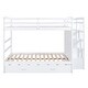 preview thumbnail 23 of 43, Full Over Full Bunk Bed with Twin Size Trundle and Staircase
