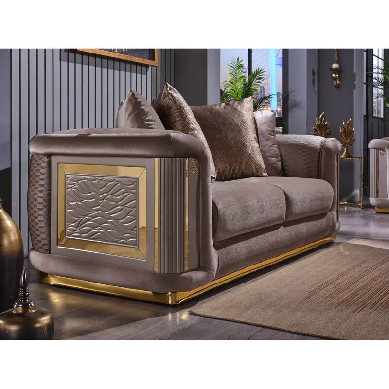 Elle 4-piece Living room Set Pillow Back