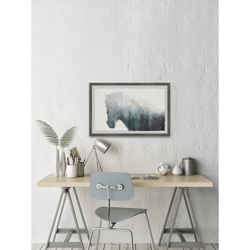 'Dramatic Horse' Framed Painting Print