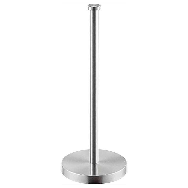 Bath Freestanding Toilet Paper Holder Tissue Roll Storage Stand - Silver