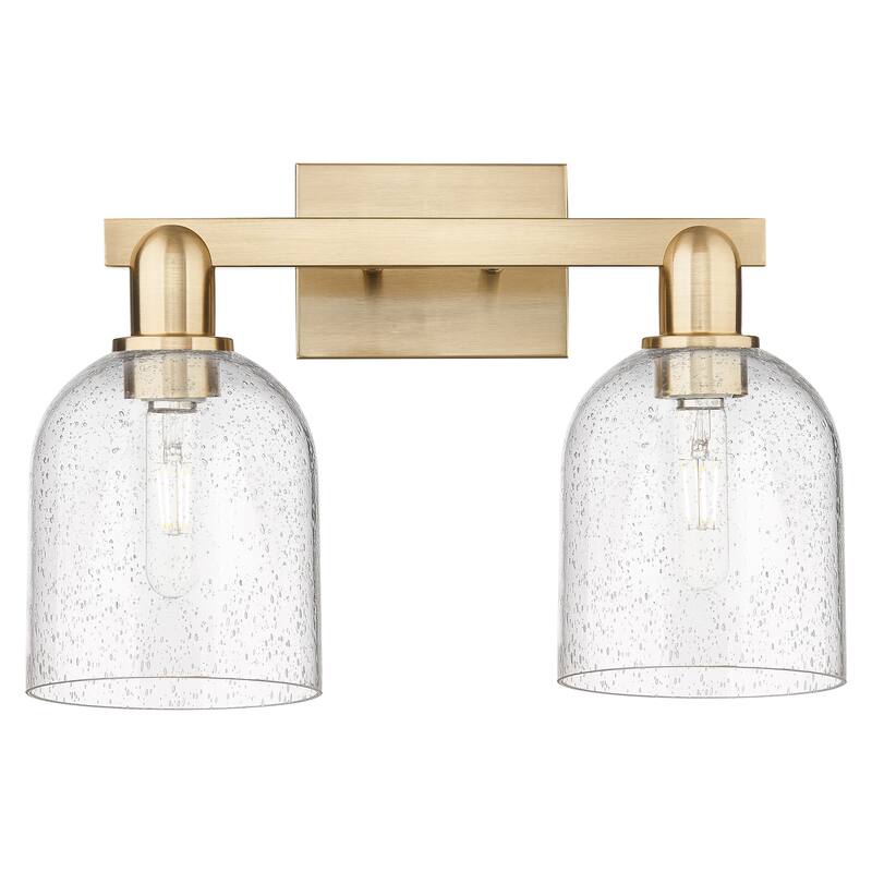 Innovations Lighting 716-2W-12-17 Bella Vanity Bella 2 Light 17" Wide - Champagne Bronze / Seedy