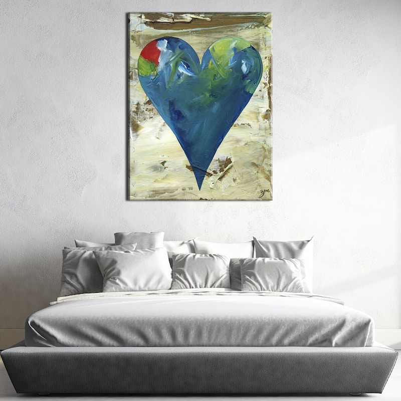 'Deborah' Heartwork Wrapped Canvas Wall Art