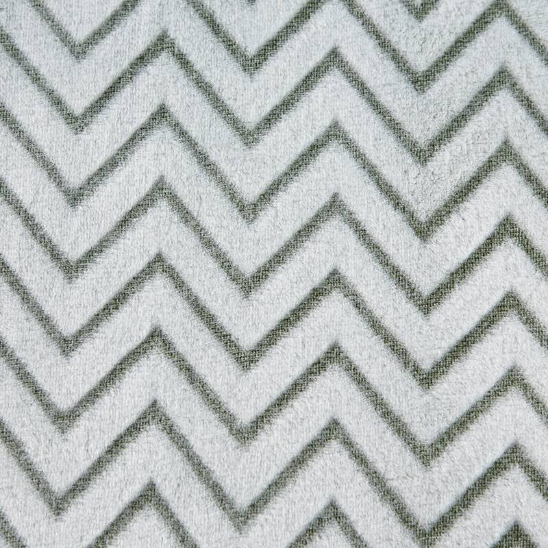 DII Gray Chevron Plush Throw