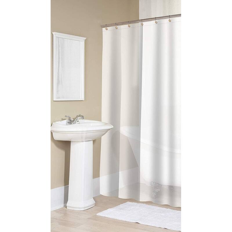Lightweight Shower Curtain Liner With 12 Rustproof Metal Grommet Holes