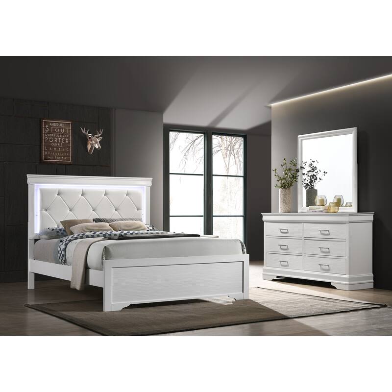 Modern Brooklyn 6 Drawer Dresser made with Wood