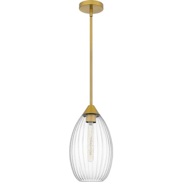 slide 2 of 6, Quoizel Piccolo Pendant One Light Mini Pendant Brushed Gold