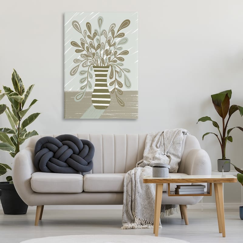 Stupell Muted Minimal Foliage Bouquet Canvas Wall Art Design By Martina Pavlova
