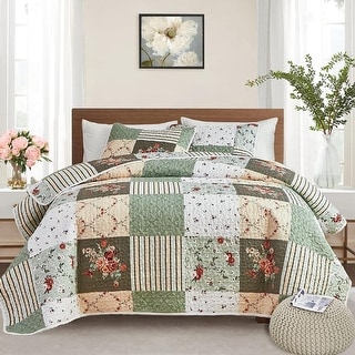 Colorburst Cock 3-Piece Quilted Bedding Set GFTONL2458