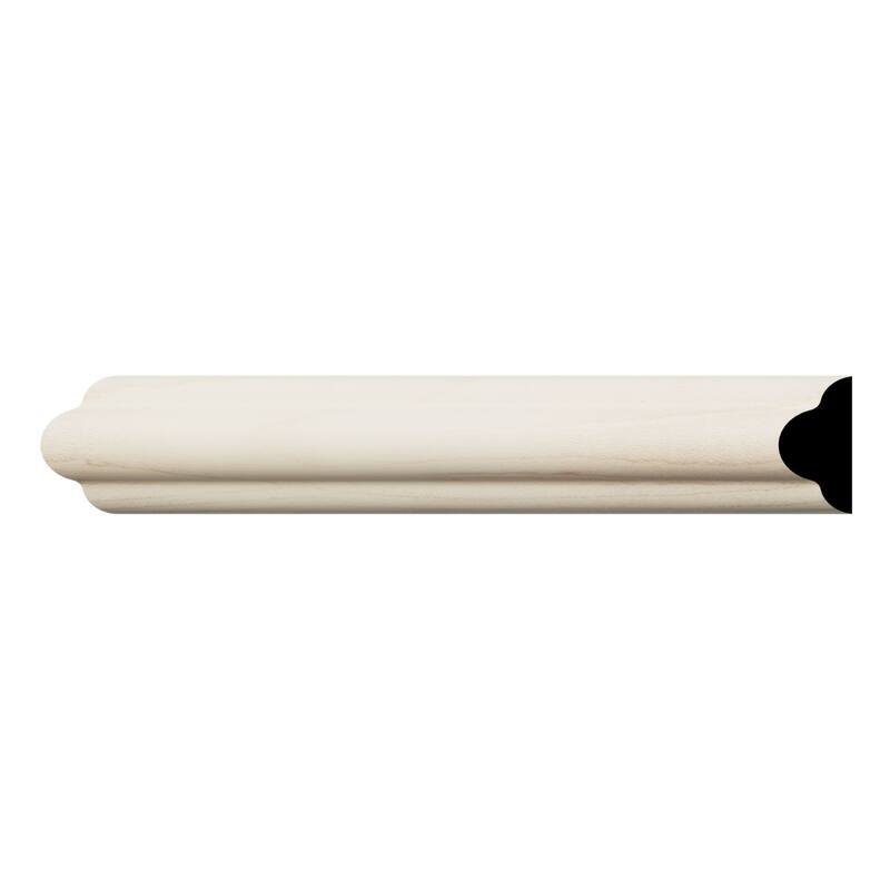 WM1215: 9/16-in x 1-1/4-in x 96-in Americraft Solid Hardwood Stain Grade Joint Moulding - Maple