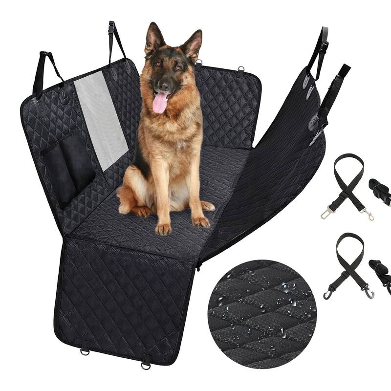 Dog Car Seat Cover for Pets, Waterproof Back Seat Cover Hammock, Heavy Duty Scratch Proof Nonslip Durable Covers