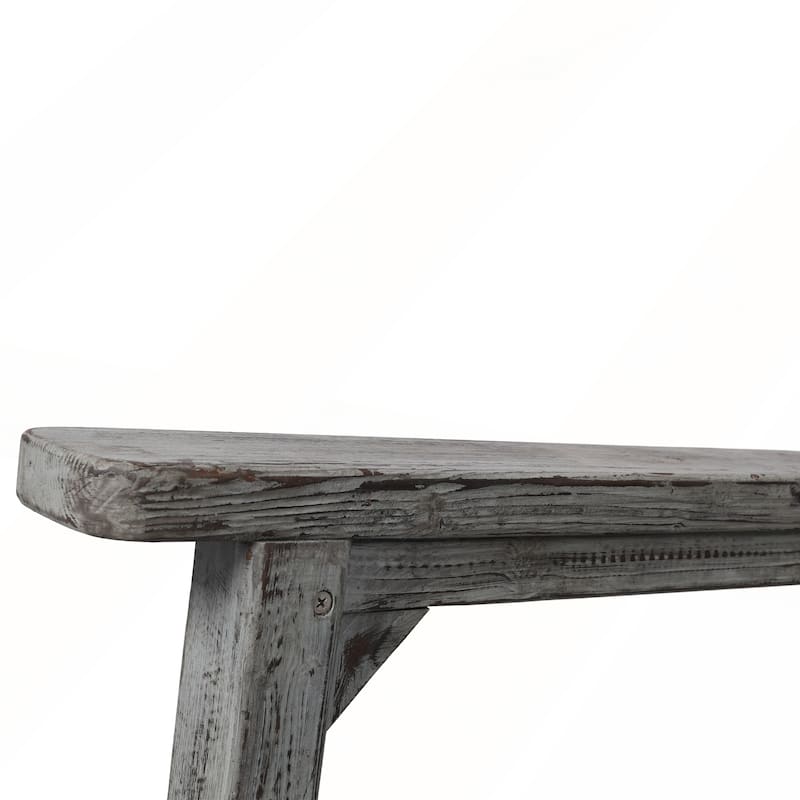 Wooden Oversized Porch Rocker Chair With Wide Seat and Tall Backrest