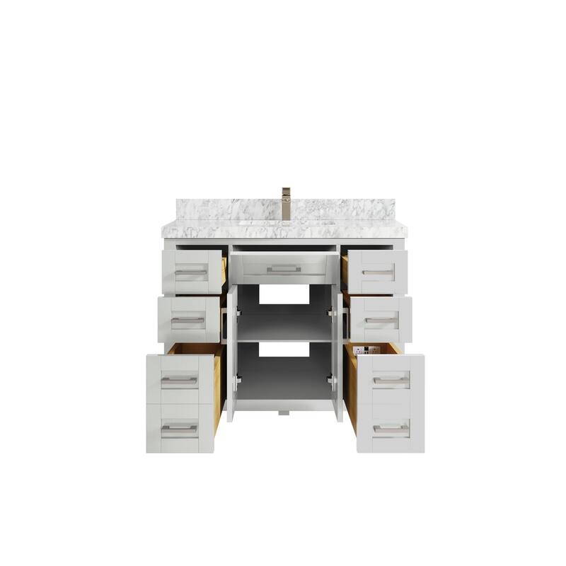 Willow Collections 42 in. W x 22 in. D Cambridge Single Sink Bathroom Vanity with Countertop