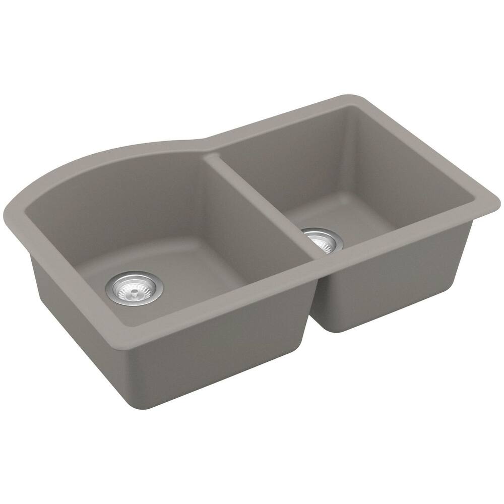 Karran USA QU-610 Quartz QU 32" Undermount Double Basin Quartz