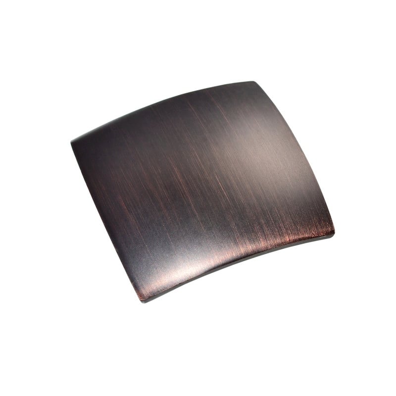Utopia Alley Rhonda Contoured Square Cabinet Ring Pull Knob 1.3" - Oil Rubbed Bronze Vintage Cabinet Hardware with Hand