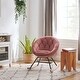 preview thumbnail 23 of 32, Modern Velvet Tufted Back Round Accent Rocking Chair for Teenager
