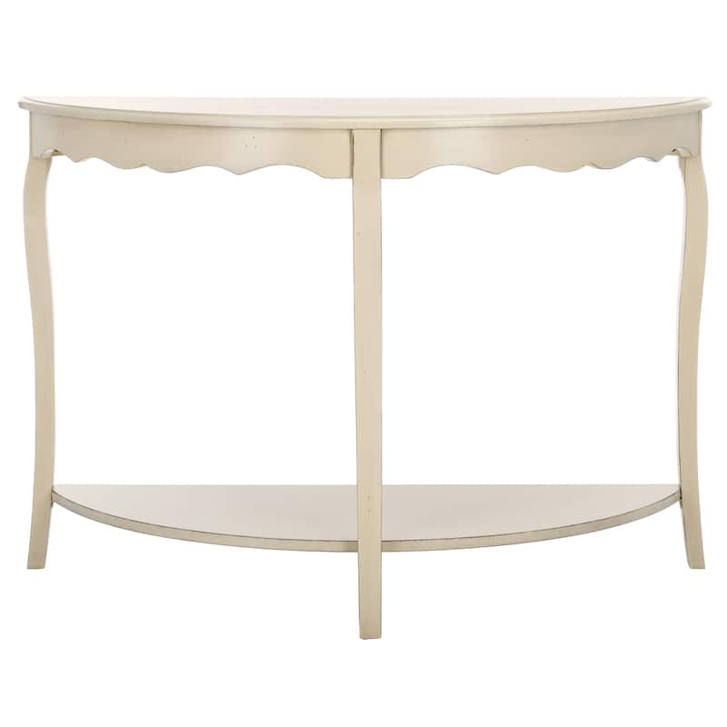 SAFAVIEH Getulia Console Table- 48" x 18" x 33" - 48Wx18Dx33H - White Birch