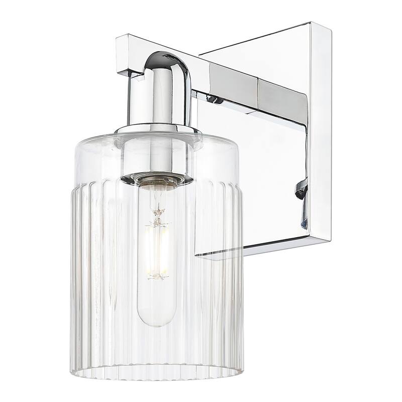 Innovations Lighting 716-1W-11-5 Hadley Sconce Hadley 11" Tall Wall - Polished Chrome / Clear