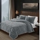 preview thumbnail 4 of 4, Frye Bubble Faux Fur 3 Piece Comforter Set