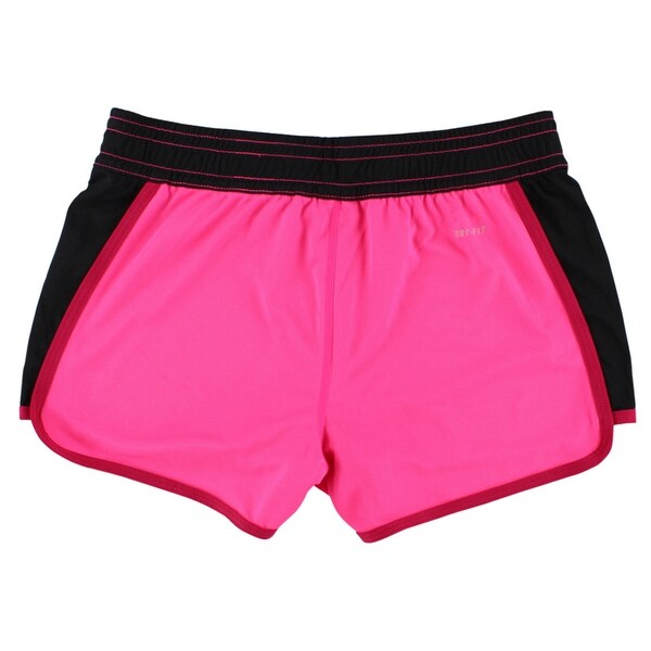pink and black nike shorts
