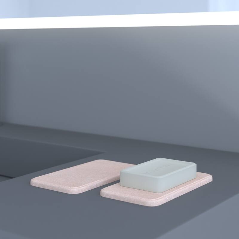 Diatomite Stone Soap Dish - N/A