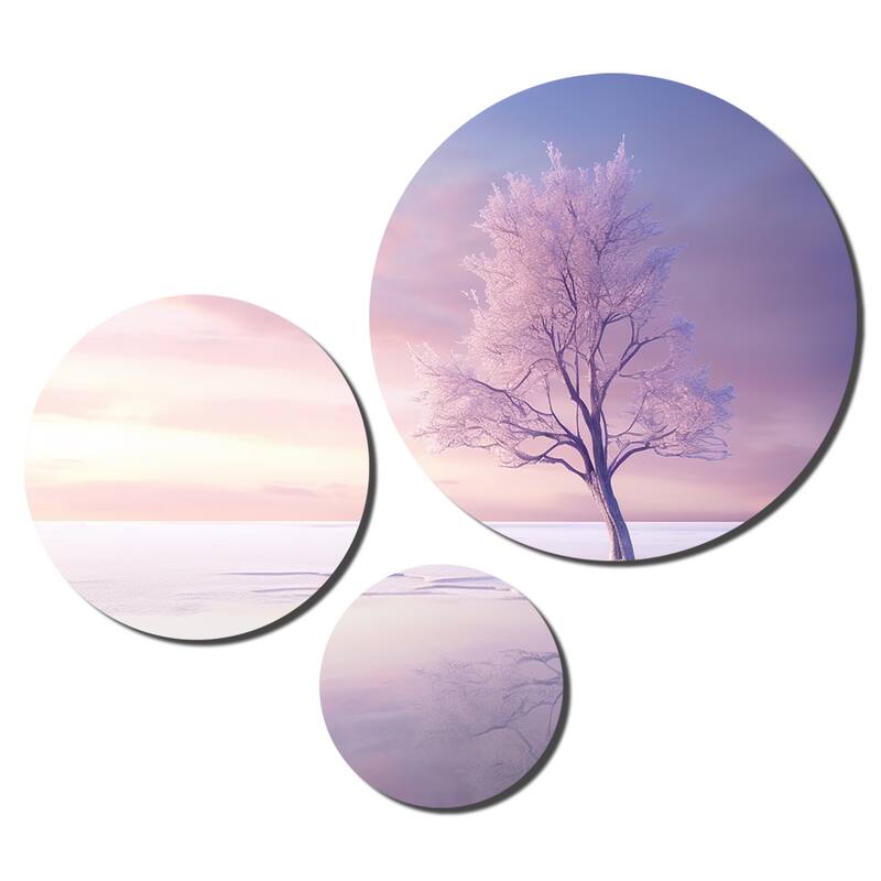 Designart "Sky Photo Pastel Dreamscape I" Landscapes Trees Living Room Set