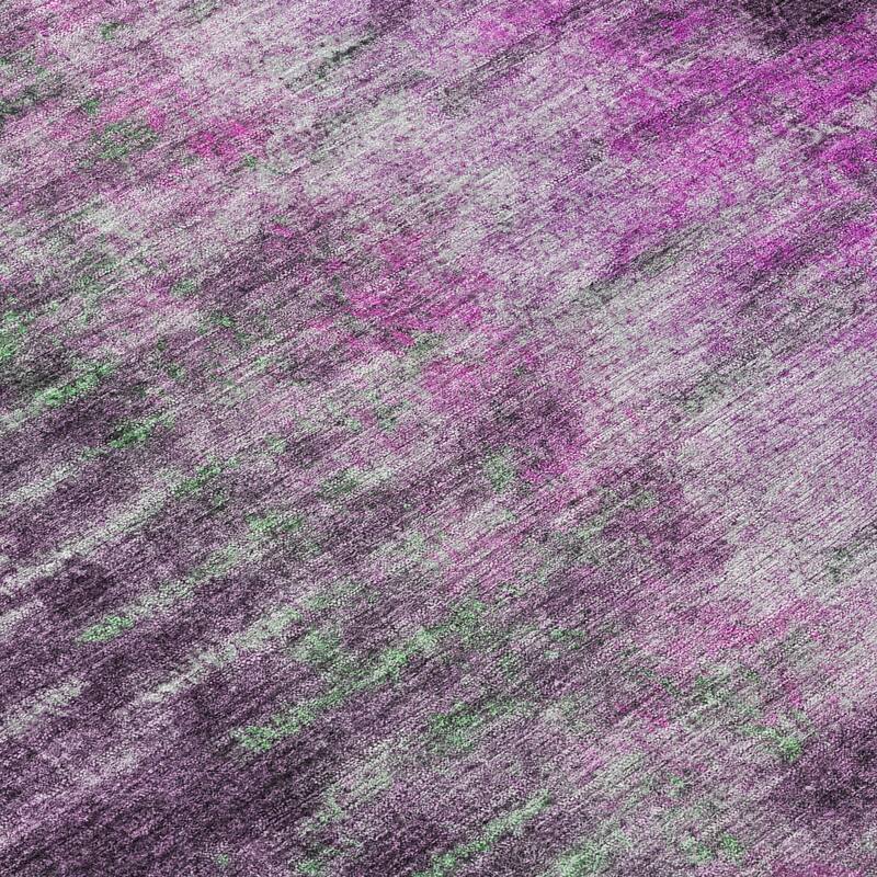 Machine Washable Indoor/ Outdoor Contemporary Ombre Chantille Rug