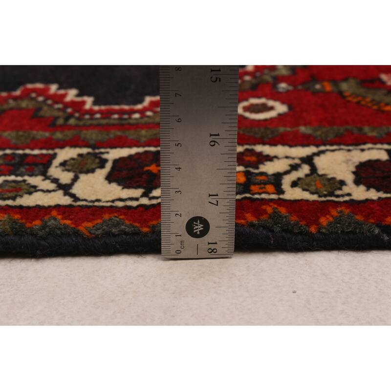 ECARPETGALLERY Hand-knotted Konya Anatolian Navy Wool Rug - 3'7 x 10'2