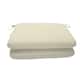 Sunbrella Solid fabric 2 pack 18 in. Square seat pad with 21 options - 18"W x 18"D x 2.5"H