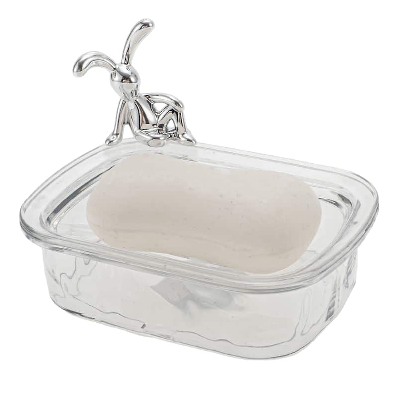 Waterproof Rabbit Pattern Soap Holder for Bathroom 5.51"x4.13"x1.65" 1 Pc