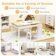 preview thumbnail 10 of 8, Children Art Activity Table and Drawing Table-Natural - 43" x 24" x 21"