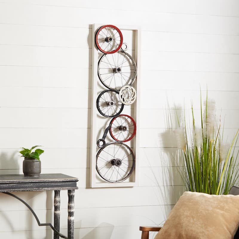 Metal Bike Wall Decor - White - Roche River Decor