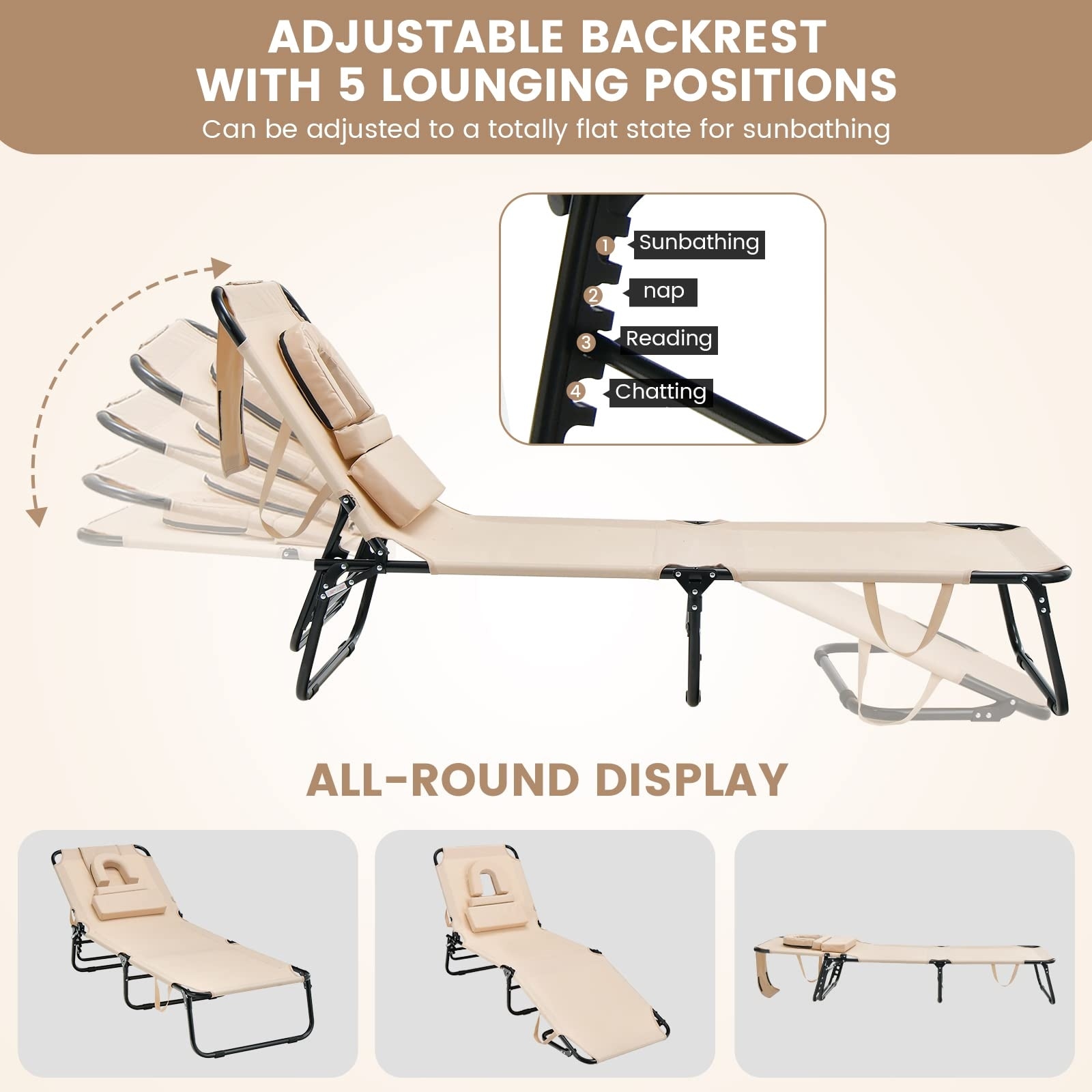 Layout tanning chair on sale