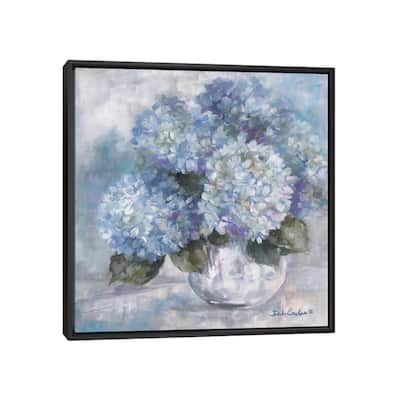 iCanvas "Hydrangea Blues" by Debi Coules Framed Canvas Print