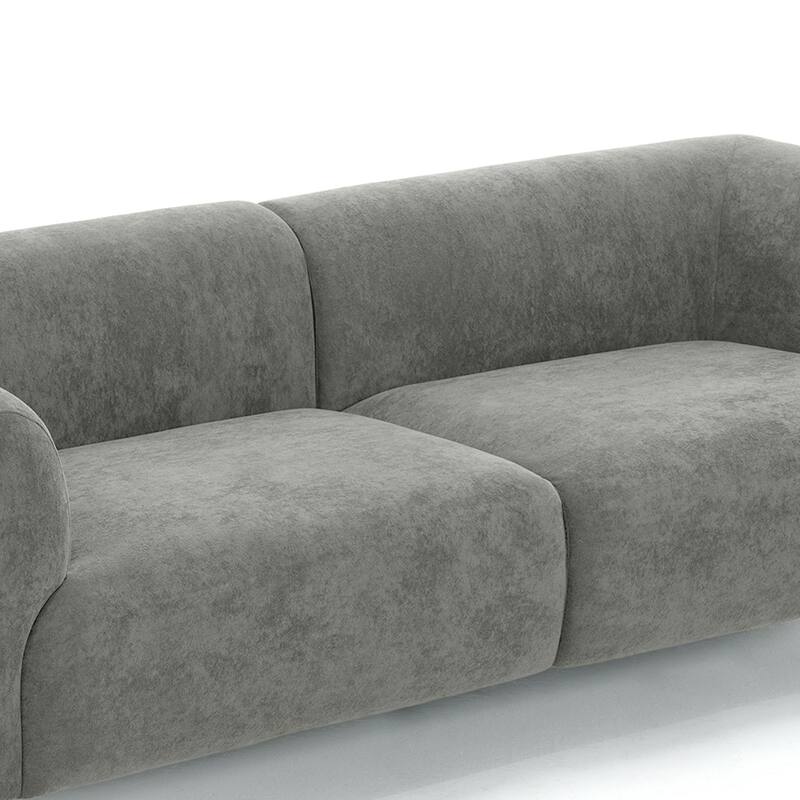 Modern Oversized Sofa Loveseat with Wood Legs