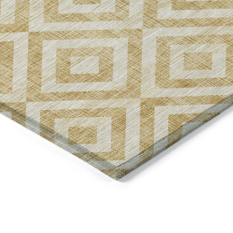 HomeRoots Geometric Transitional Rectangle Outdoor Rug
