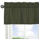preview thumbnail 4 of 4, Dark Green Window Curtain Valance for Woodland Camo Collecton - Solid Color Hunter Forest Olive for Rustic Deer