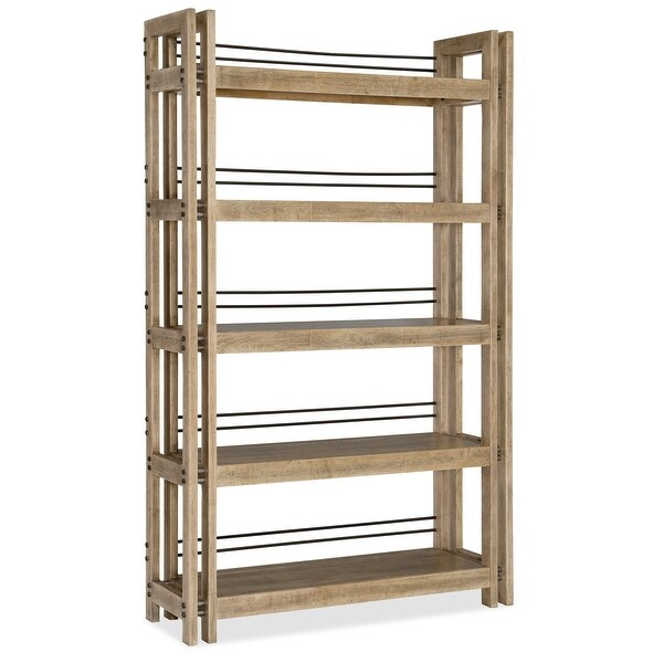Hooker Furniture 1620-10443 Urban Elevation 52-1/2" Wide 5 Shelf Maple and Poplar Wood Shelving from the American Life