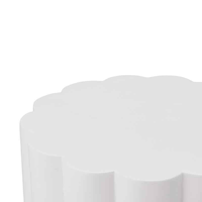 Christopher Knight Home - Modern Handmade 13" Lightweight MgO Geometric Accent Side Table for Indoor and Outdoor Use