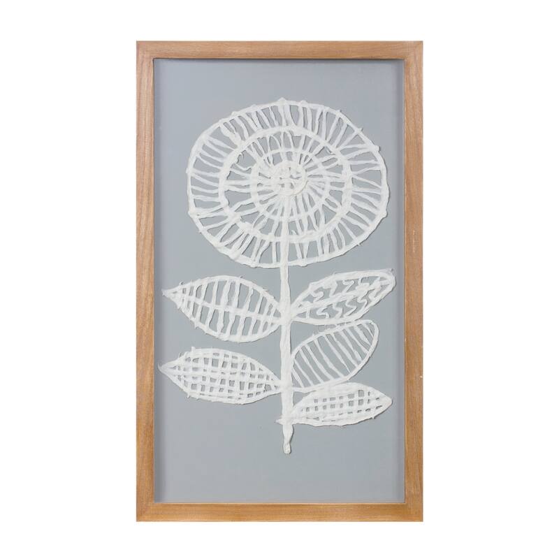 Framed Paper Mache Flower Wall Art (Set of 2) Bed Bath & Beyond 38296909