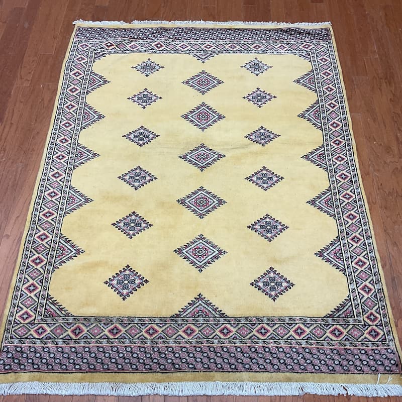 HERAT ORIENTAL Handmade Bokhara Wool Rug - 4'7" x 6'
