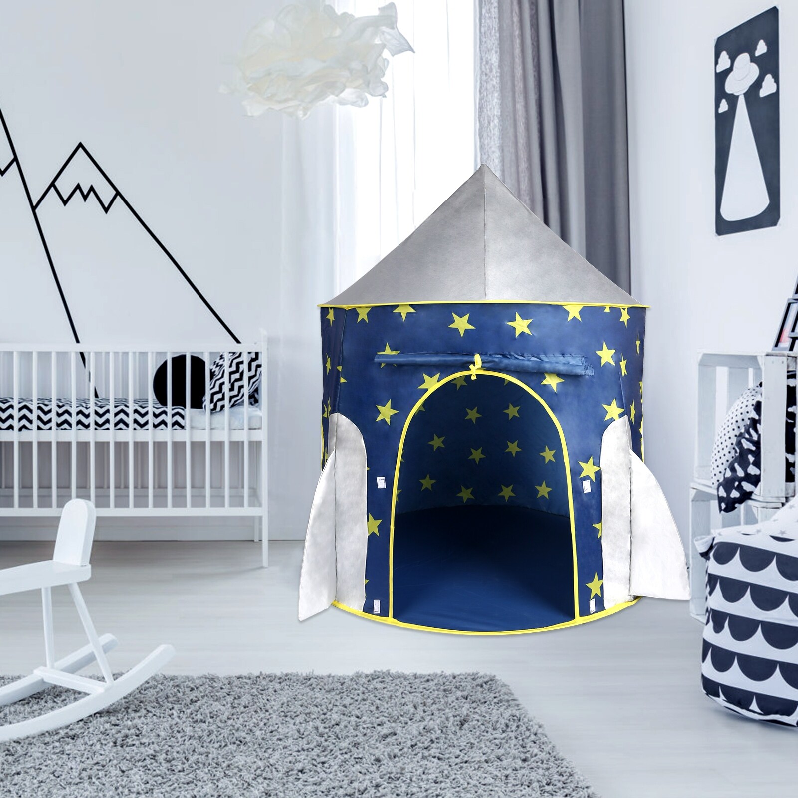 Kids Tent Rocket Spaceship Kids Play Tent Unicorn Tent for Boys Girls Kids Playhouse Pop up Tents Foldable Toddler Tent On Sale Bed Bath Beyond 38937377