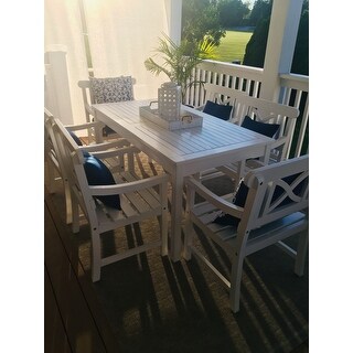 Havenside Home Surfside 7-piece Table and Arm Chair Outdoor Patio Dining Set