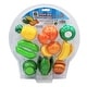 preview thumbnail 2 of 2, Small World Toys Pretend Play Fruit and Vegetable 9-Piece Set - Multi