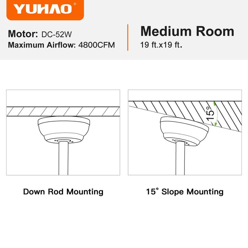 48 in. Integrated LED Indoor Brown Farmhouse Ceiling Fan with Light Kit and Remote Control - 48 INCHES