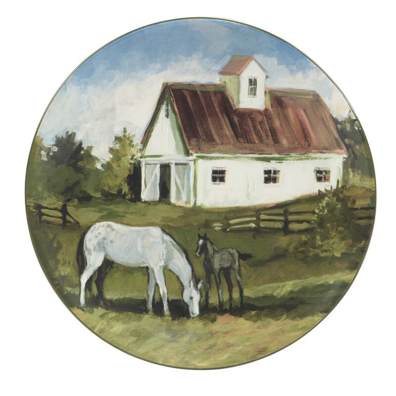 Certified International York Stables Square Platter 12.5" - 12.5" x 12.5"
