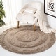 preview thumbnail 18 of 41, SAFAVIEH Florida Shag Carlinde Border 1.2-inch Thick Rug 2'3" x 4' - Beige - Rectangle